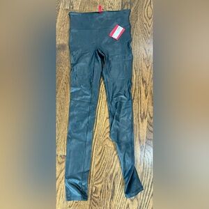 Never worn spanx leather leggings